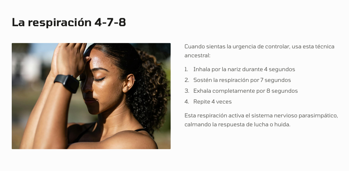 Técnica de respiración 4-7-8 – herramienta práctica del ebook Suelta el Control y Confía